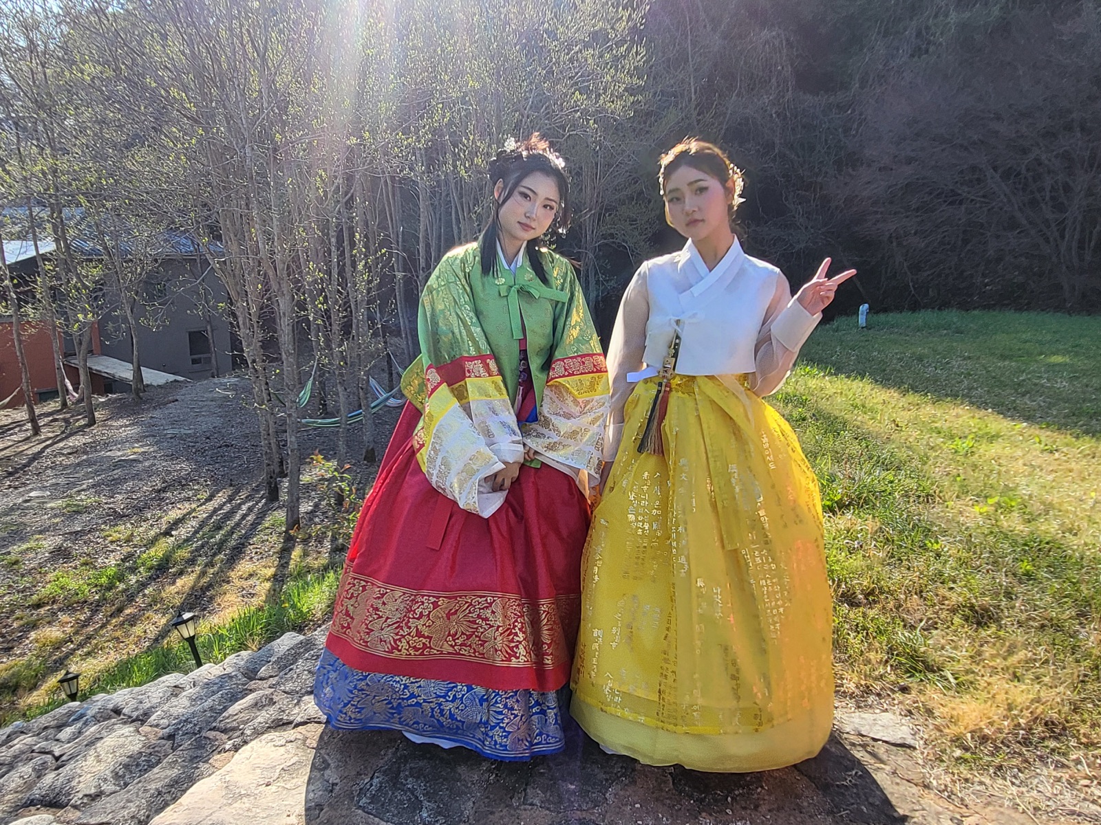 전남미용고 한복 체험 수업 4